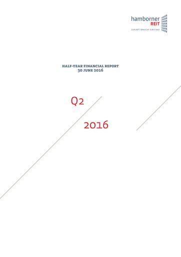 Miniature Hamborner REIT Rapport semestriel 2016-h1
