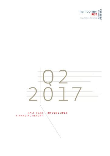 Miniature Hamborner REIT Rapport semestriel 2017-h1