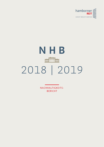 Thumbnail Hamborner REIT Sustainability Report 2018-2019