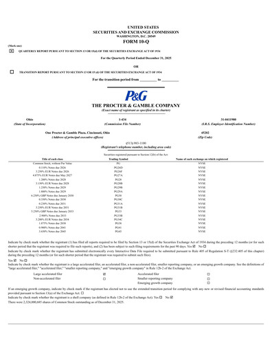 Thumbnail Procter & Gamble Quarterly Report 2026-q2