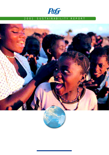 Thumbnail Procter & Gamble Sustainability Report 2001