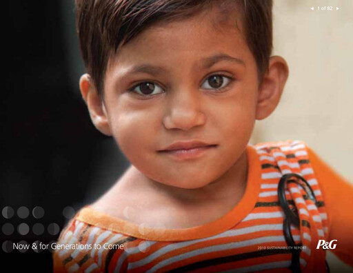 Thumbnail Procter & Gamble Sustainability Report 2010