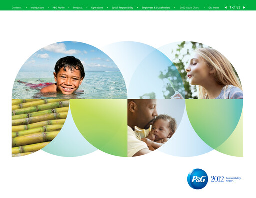 Thumbnail Procter & Gamble Sustainability Report 2012