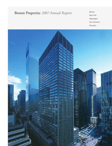 Thumbnail BXP, Inc.
 Annual Report 2007
