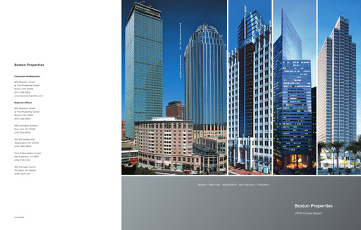 Thumbnail BXP, Inc.
 Annual Report 2008