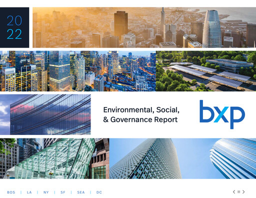 Thumbnail BXP, Inc.
 ESG Report 2022