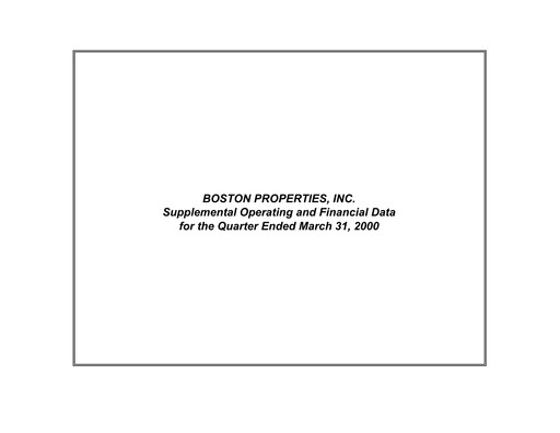 Thumbnail BXP, Inc.
 Quarterly Report 2000-q1