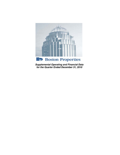Thumbnail BXP, Inc.
 Quarterly Report 2010-q4