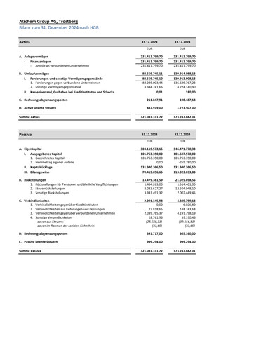 Thumbnail AlzChem Group Financial Statement 2024
