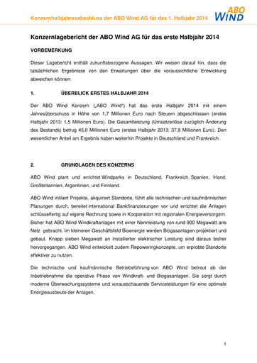 Thumbnail ABO Energy Half-year Report 2014-h1