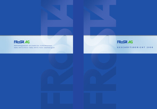 Thumbnail FRoSTA AG Annual Report 2008