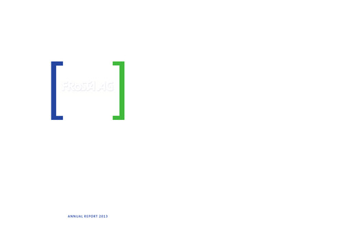 Thumbnail FRoSTA AG Annual Report 2013