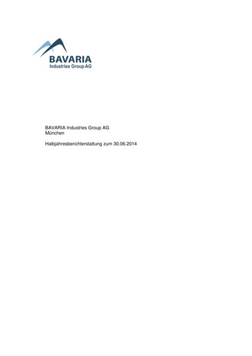 Thumbnail BAVARIA Industries Group AG Half-year Report 2014-h1