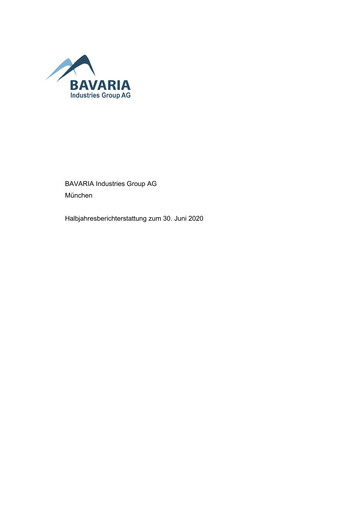 Thumbnail BAVARIA Industries Group AG Half-year Report 2020-h1