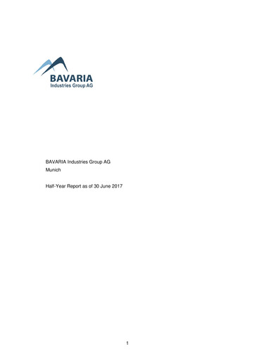 Thumbnail BAVARIA Industries Group AG Half-year Report 2017-h1