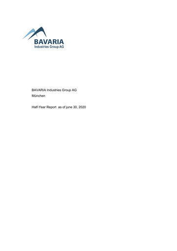 Thumbnail BAVARIA Industries Group AG Half-year Report 2020-h1