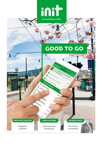 Thumbnail init innovation in traffic systems Annual Report 2016