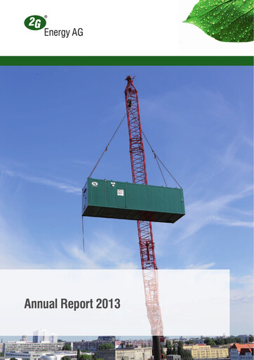 Miniature 2G Energy AG Rapport annuel 2013