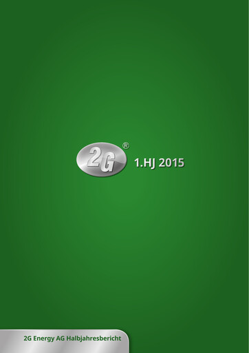 Thumbnail 2G Energy AG Half-year Report 2015-h1