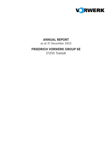 Thumbnail Friedrich Vorwerk Group Annual Report 2023