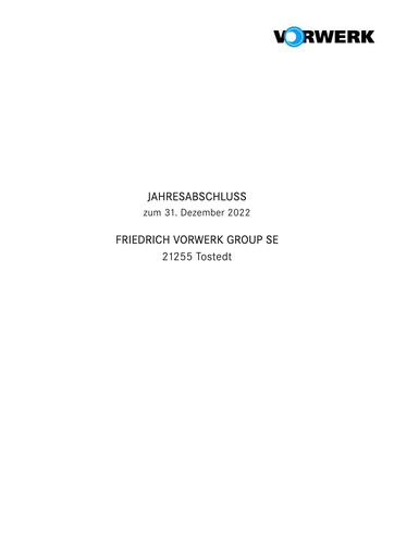 Thumbnail Friedrich Vorwerk Group Financial Statement 2022