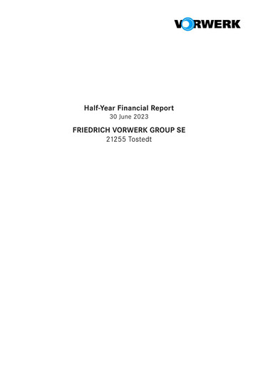 Thumbnail Friedrich Vorwerk Group Half-year Report 2023-h1