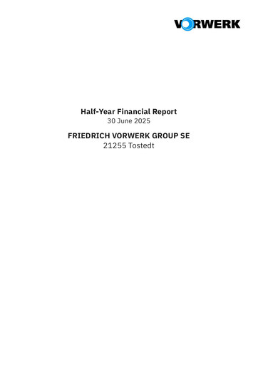 Thumbnail Friedrich Vorwerk Group Half-year Report 2025-h1