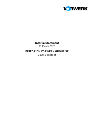 Thumbnail Friedrich Vorwerk Group Quarterly Report 2026-q1