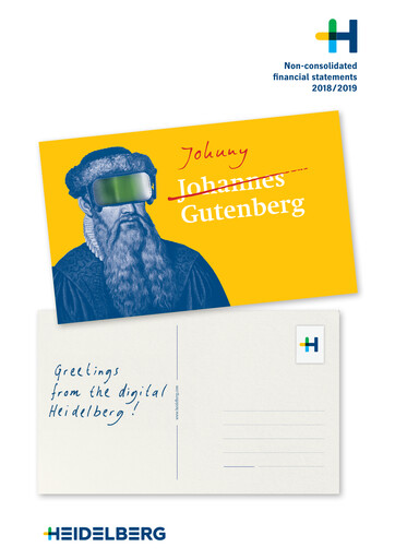 Thumbnail Heidelberger Druckmaschinen Financial Statement 2018-2019