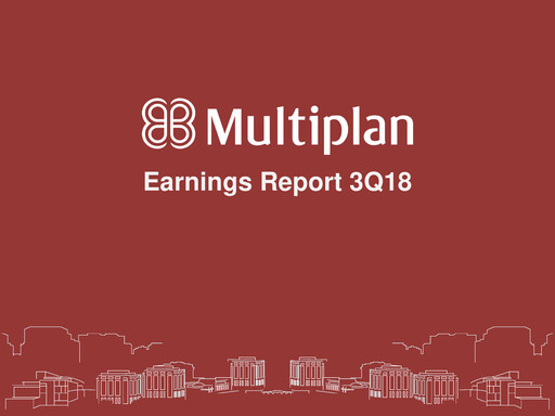 Thumbnail Multiplan Empreendimentos Imobiliários Quarterly Report 2018-q3