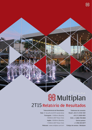 Thumbnail Multiplan Empreendimentos Imobiliários Quarterly Report 2015-q2