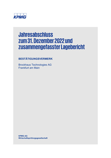 Thumbnail Brockhaus Technologies Financial Statement 2022