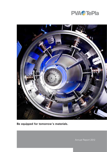 Thumbnail PVA TePla AG Annual Report 2012