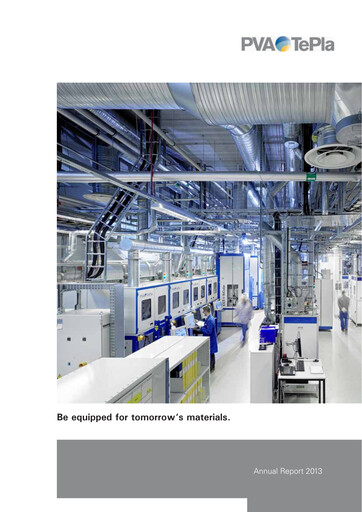 Thumbnail PVA TePla AG Annual Report 2013