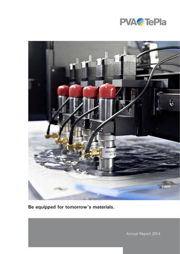 Thumbnail PVA TePla AG Annual Report 2014