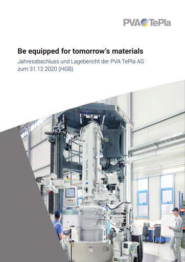 Miniature PVA TePla AG Bilan financier 2020