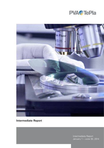 Miniature PVA TePla AG Rapport semestriel 2014-h1