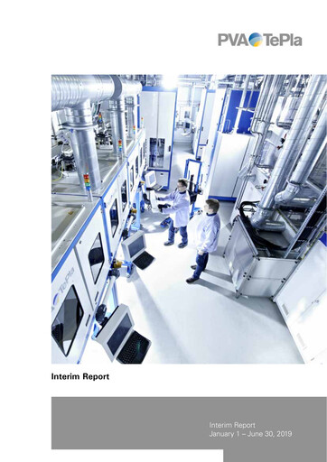 Miniature PVA TePla AG Rapport semestriel 2019-h1