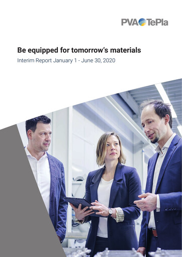 Miniature PVA TePla AG Rapport semestriel 2020-h1