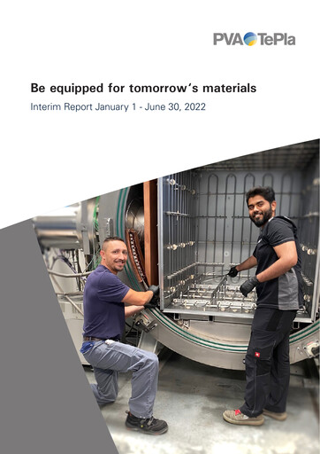 Miniature PVA TePla AG Rapport semestriel 2022-h1