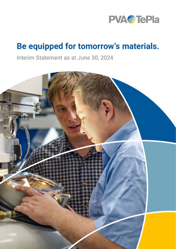 Miniature PVA TePla AG Rapport semestriel 2024-h1