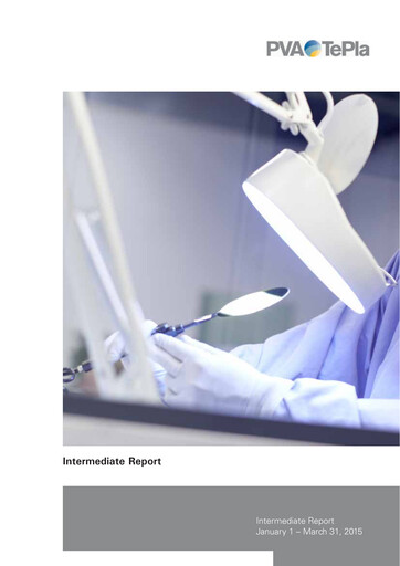 Miniature PVA TePla AG Rapport trimestriel 2015-q1