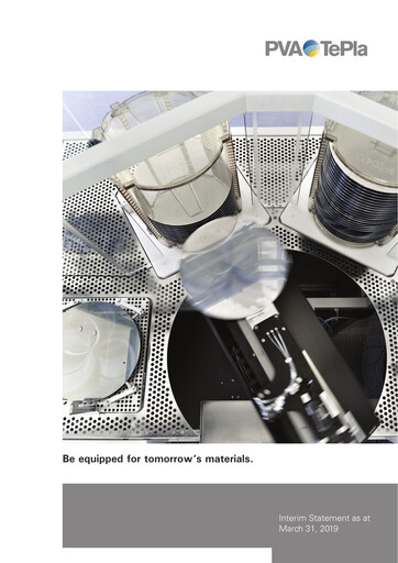 Miniature PVA TePla AG Rapport trimestriel 2019-q1