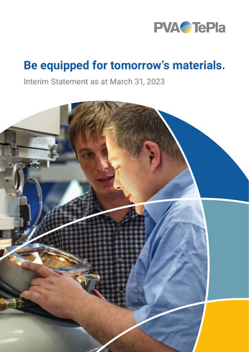 Miniature PVA TePla AG Rapport trimestriel 2023-q1