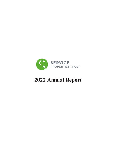 Thumbnail Service Properties Trust Annual Report 2022