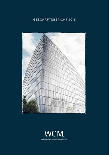 Thumbnail WCM Beteiligungs- und Grundbesitz Annual Report 2016
