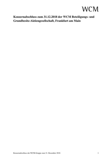 Thumbnail WCM Beteiligungs- und Grundbesitz Financial Statement 2018