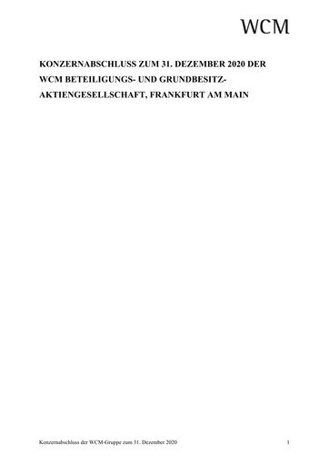 Thumbnail WCM Beteiligungs- und Grundbesitz Financial Statement 2020