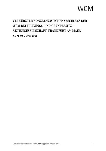 Vorschaubild WCM Beteiligungs- und Grundbesitz Halbjahresbericht 2021-h1