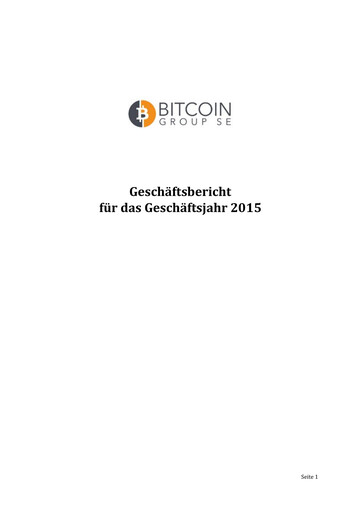 Thumbnail Bitcoin Group Annual Report 2015
